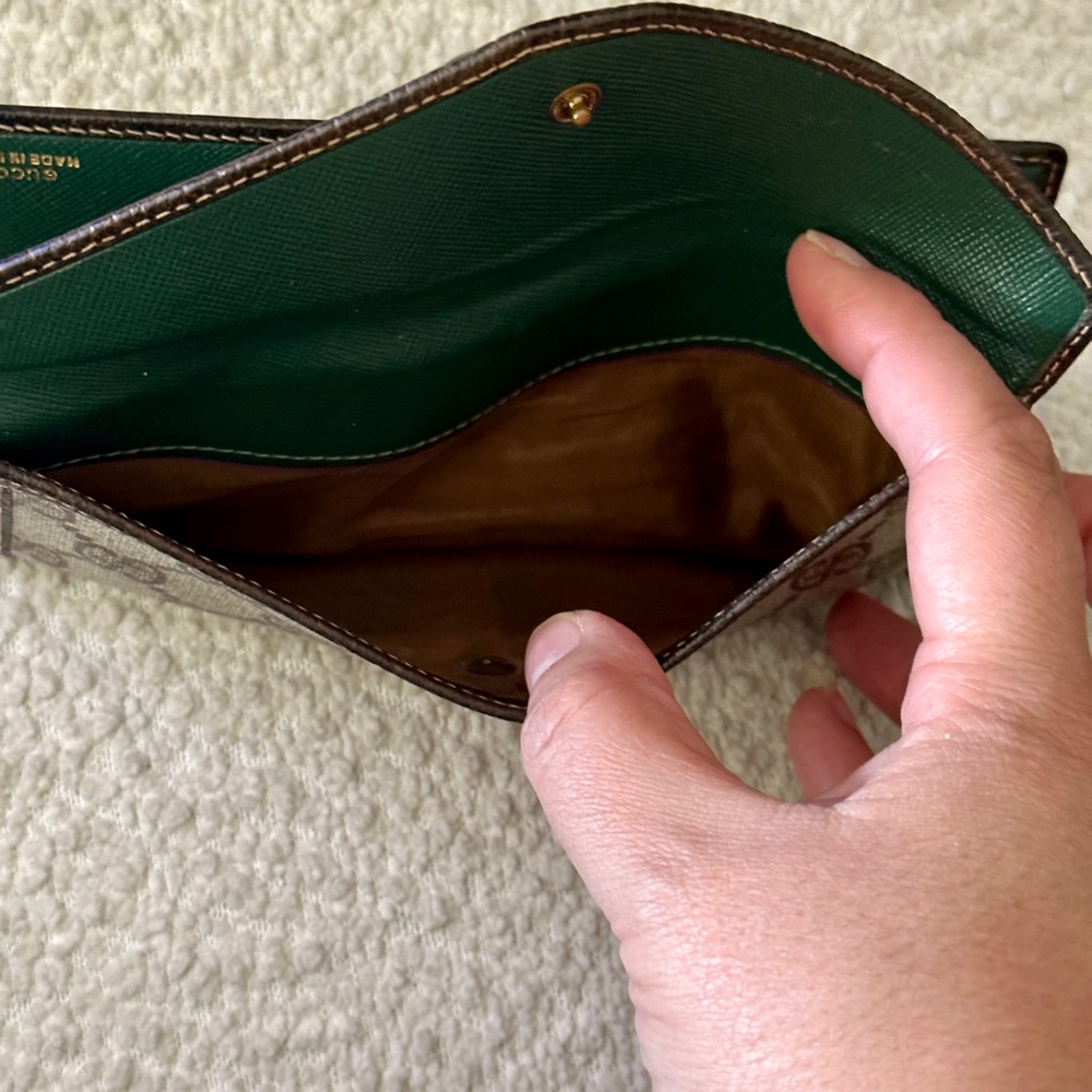 Vintage Gucci 🔥 coated exterior interlocking GG continental Wallet - Picture 6 of 9